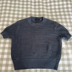 Ann Taylor Textured Gray Sweater